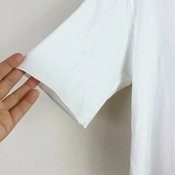 Eileen Fisher Round Neck Top Shirt Tunic in white size Small - Picture 3 of 9